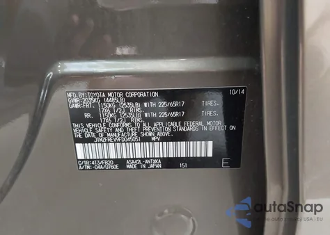 2015 Toyota Rav4 Le from USA, damaged, VIN JTMZFREV9FD045051